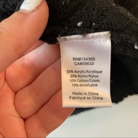 🤍Andrea Jovine Black Speckle Chevron Crew Sweater - Picture 5 of 7